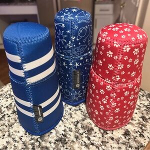 Three Large 32oz Neoprene Drink Sleeves